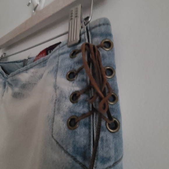 Vintage Younique Flare Jeans in White and Light Blue Size 5 - Picture 5 of 14